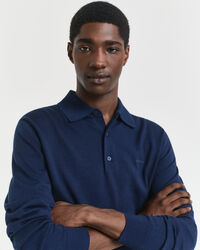 Polosweater af ekstra fin merinould