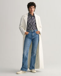 Regular fit skjorte af bomuldsvoile med Chain-tryk