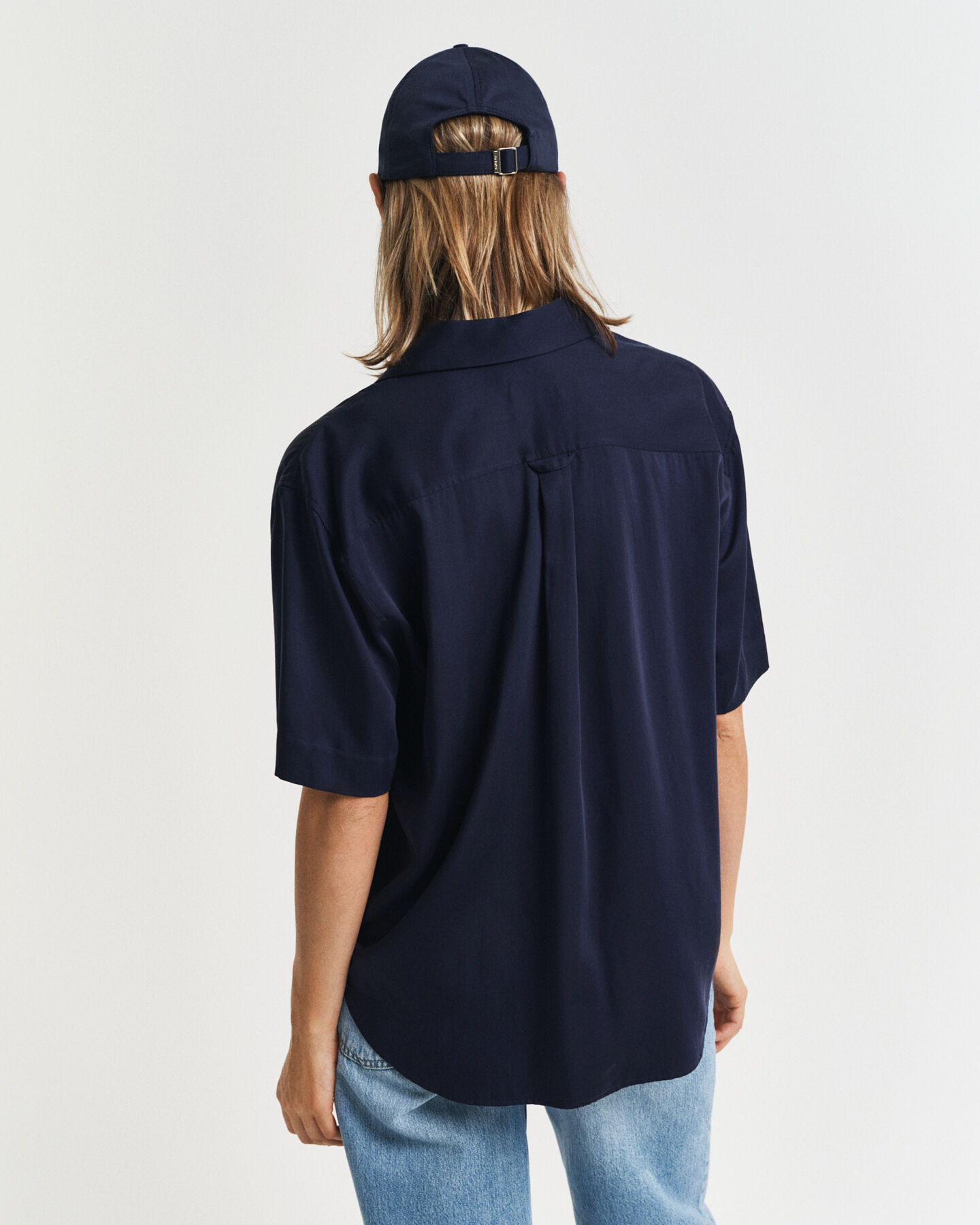 Relaxed fit kortærmet skjorte