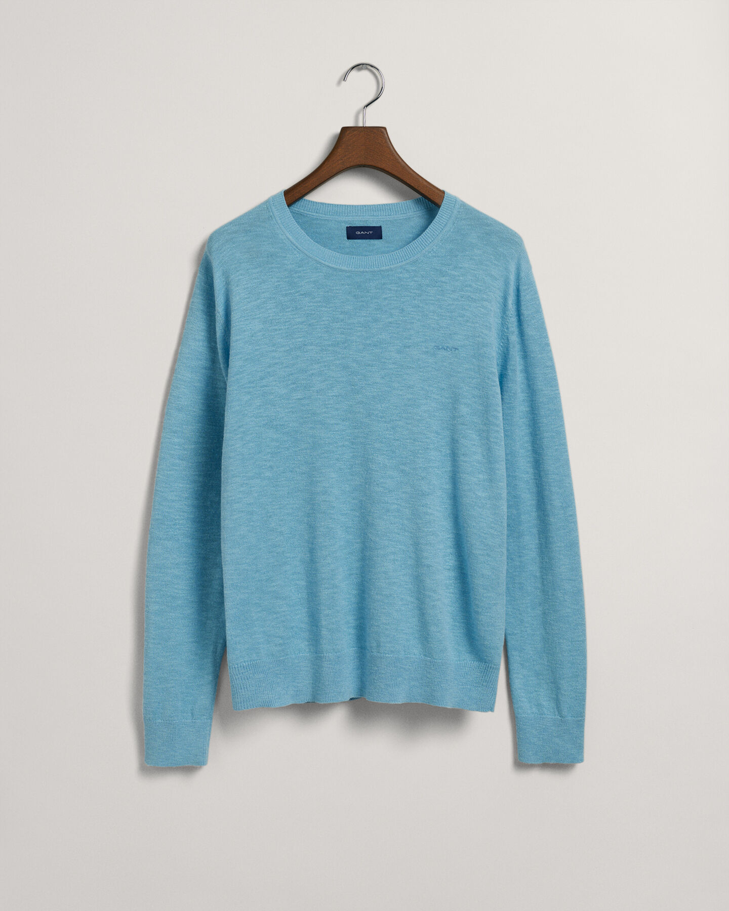 Crewneck sweater af bomuld og h&oslash;r