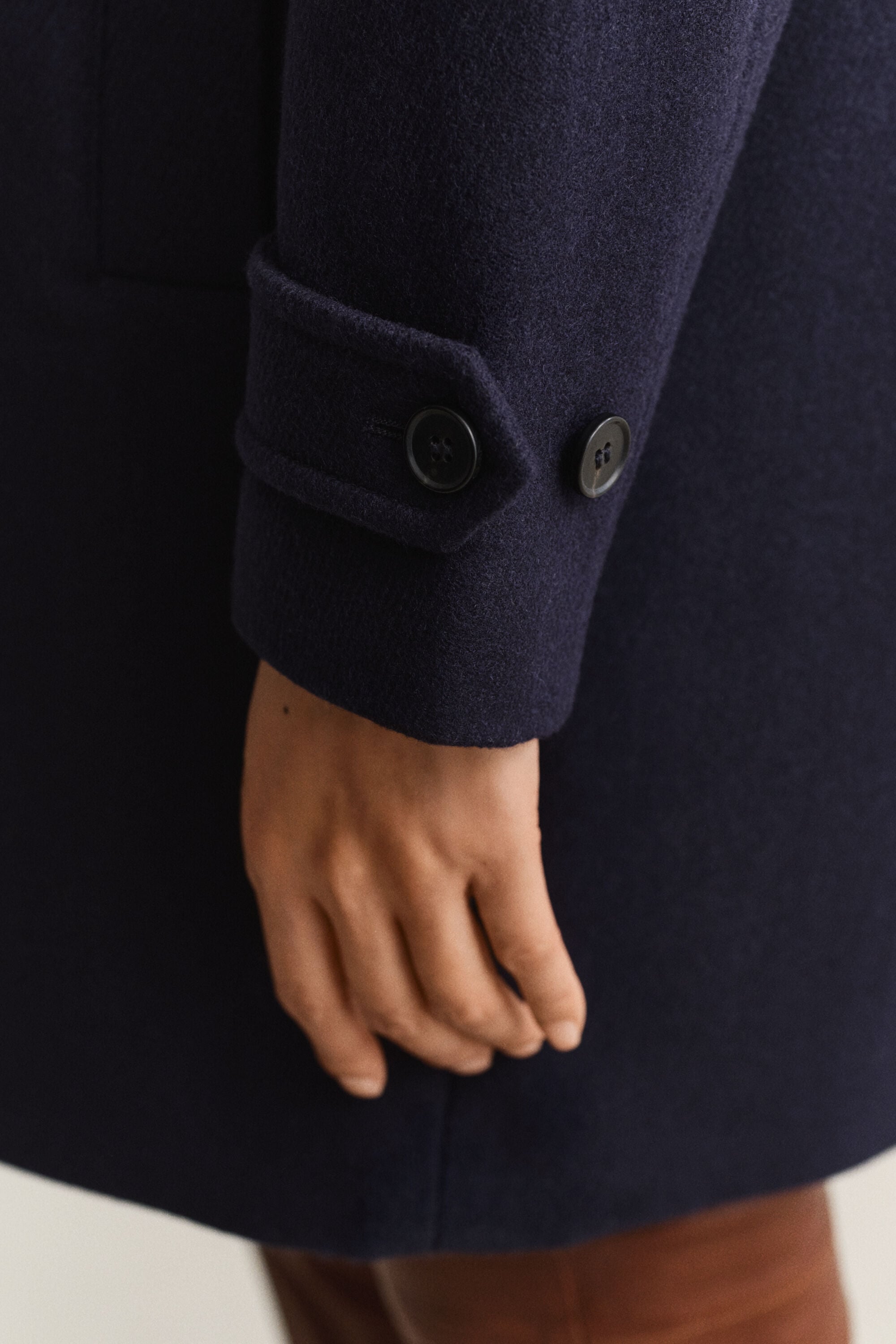 Car Coat af uldblanding