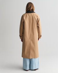 Bilfrakke med læderkrave