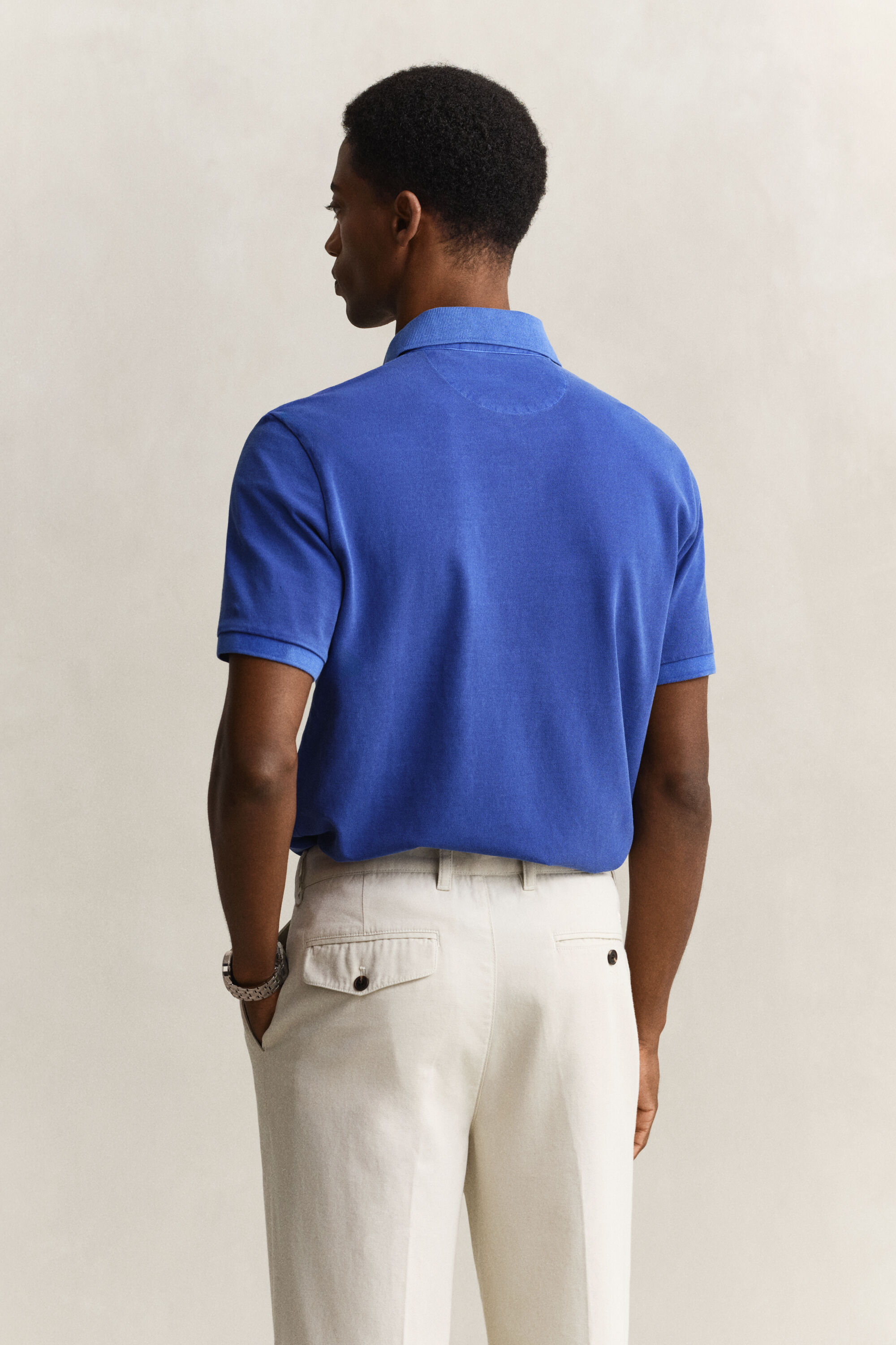 Sunfaded poloskjorte