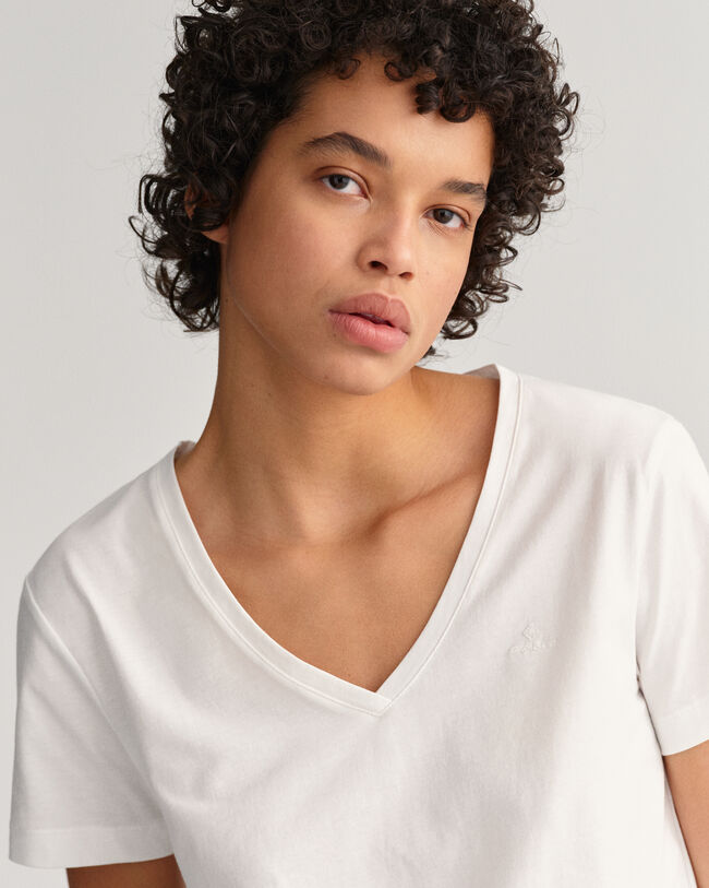 Original T-shirt med V-hals