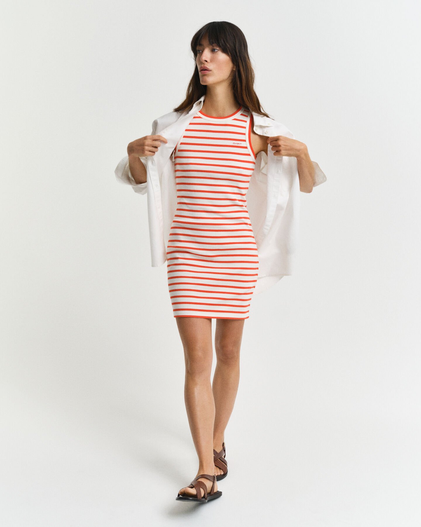 Stribet tank-jerseykjole