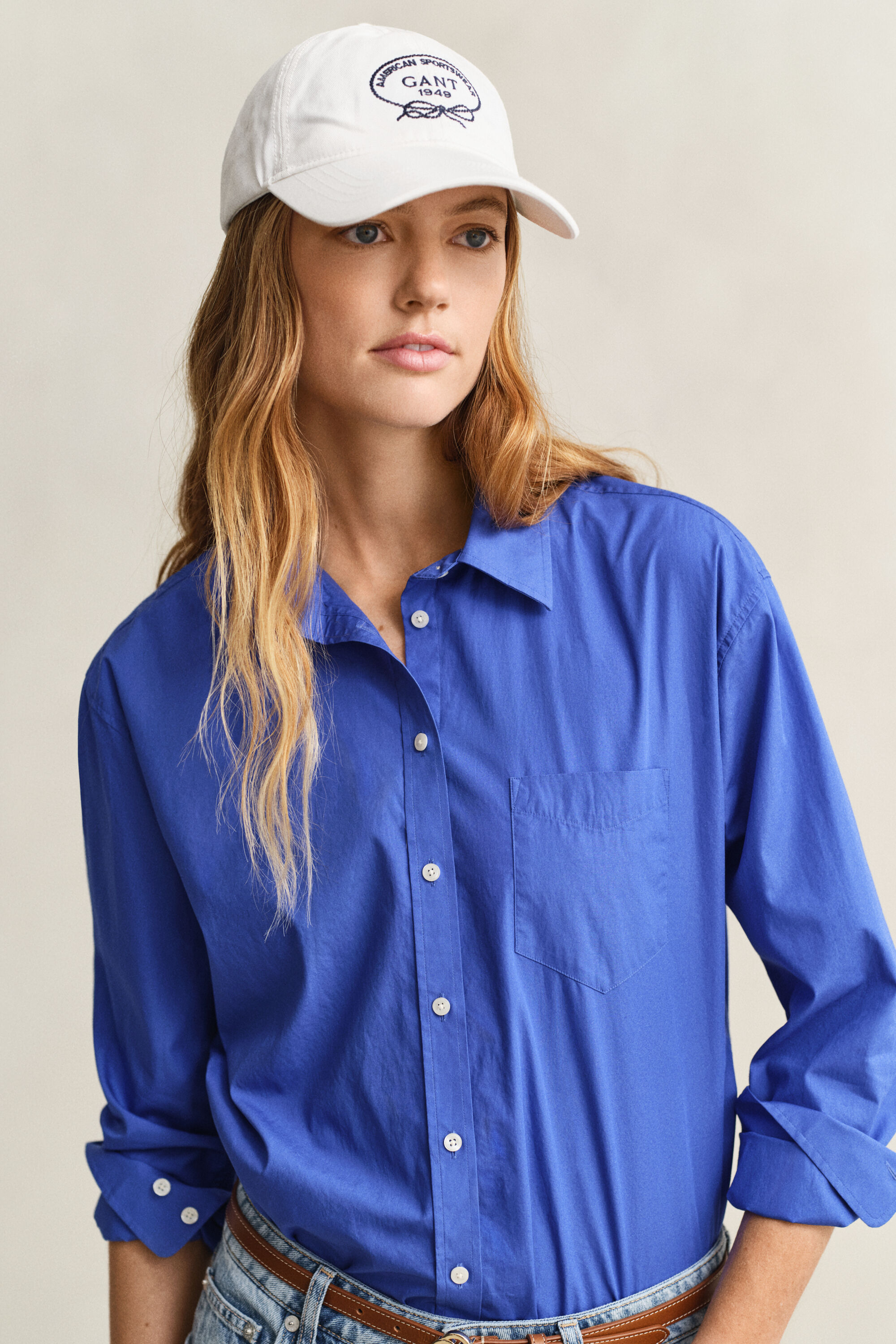 Relaxed Fit klassisk poplin-skjorte