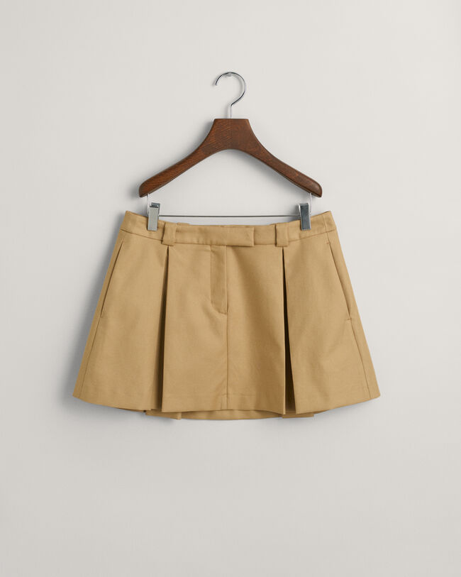 Plisseret mini nederdel