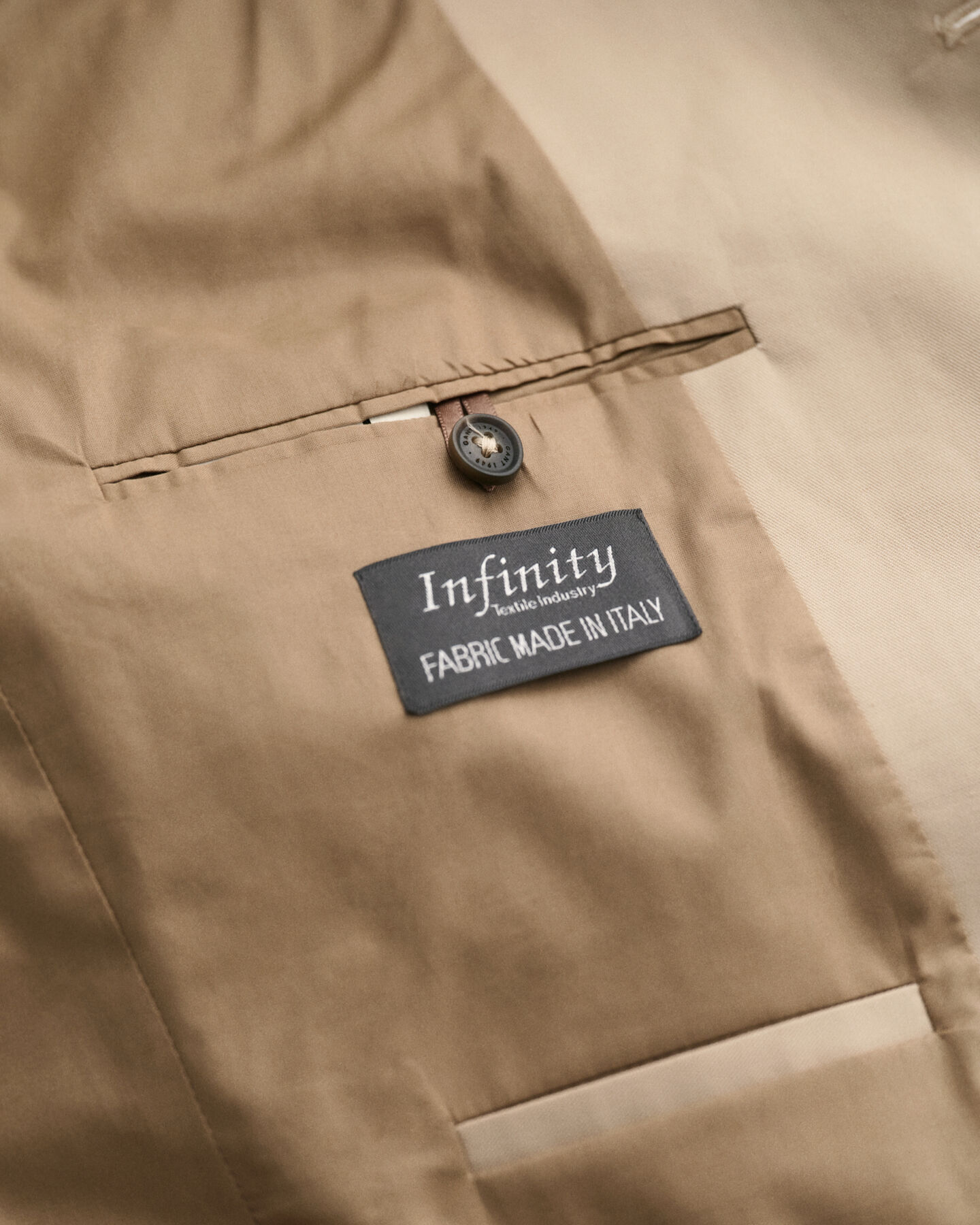 Regular fit blazer af bomuld