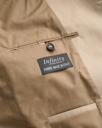 Regular fit blazer af bomuld