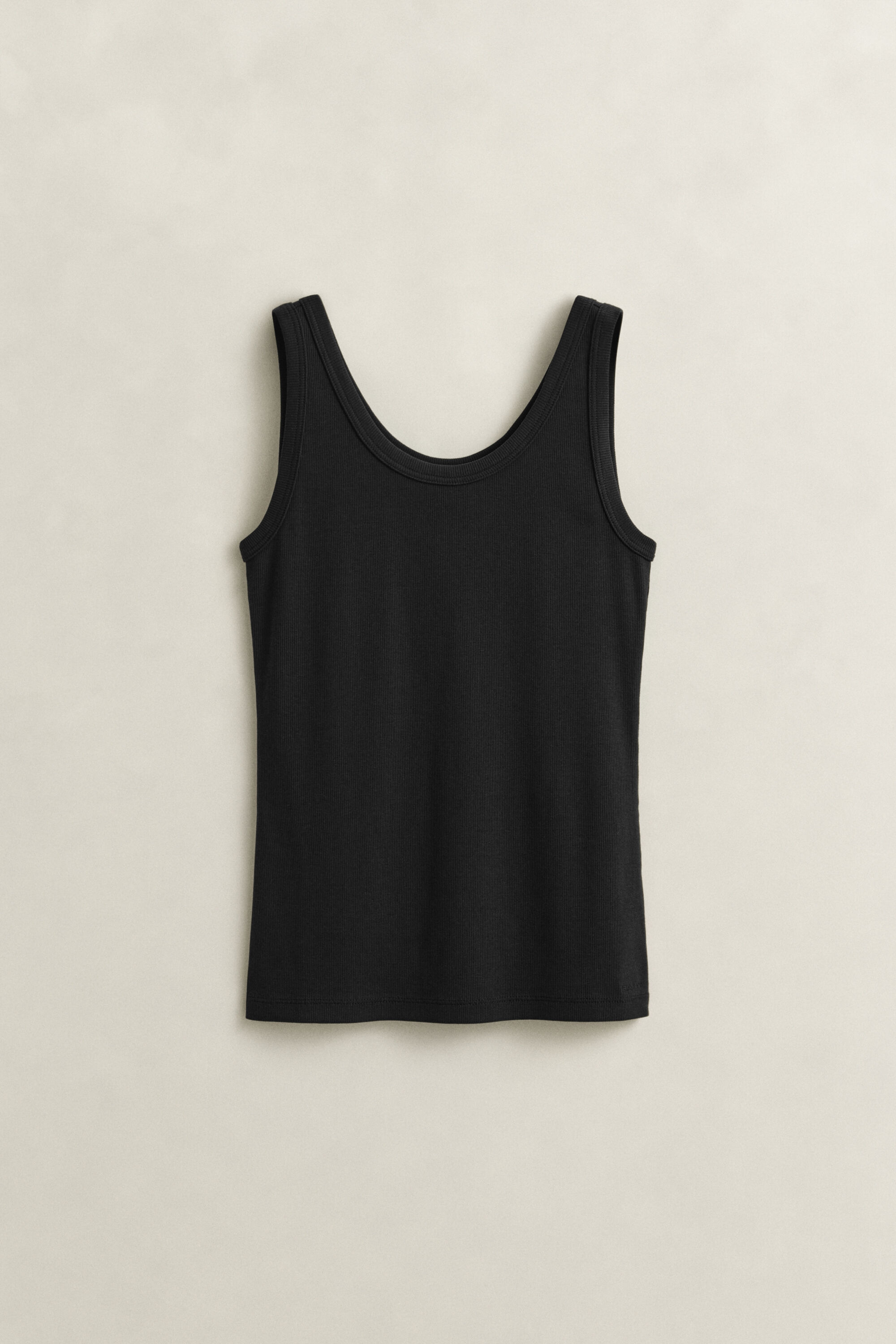 Ribstrikket tank-top