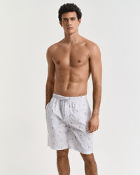 Pyjamashorts med bådtryk