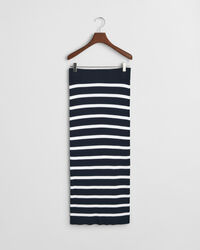 Stribet strikket nederdel