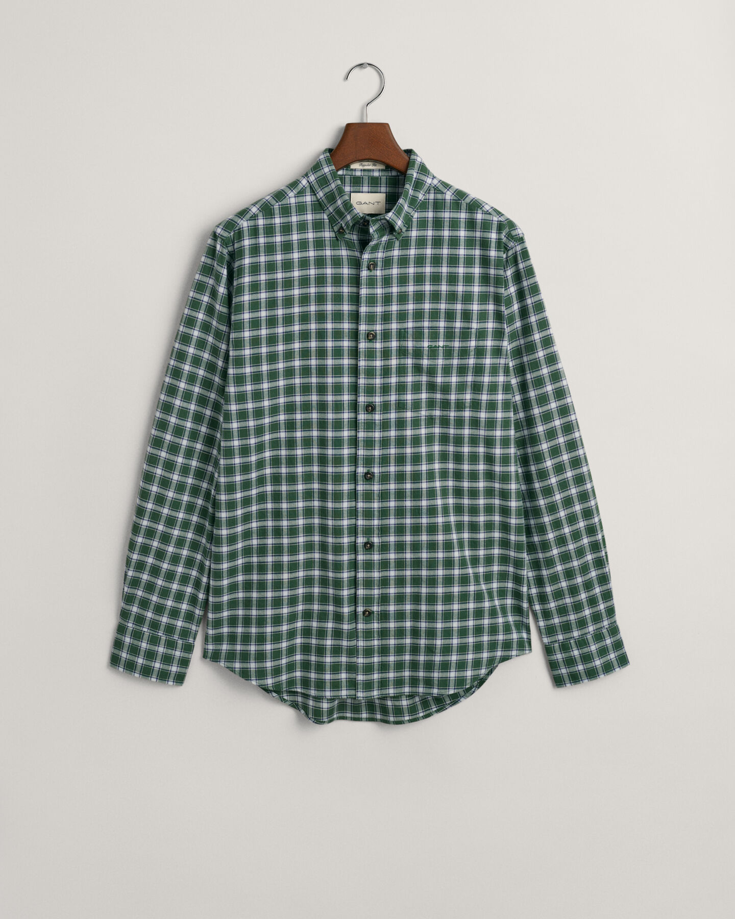 Regular fit flannelskjorte med mikrotern
