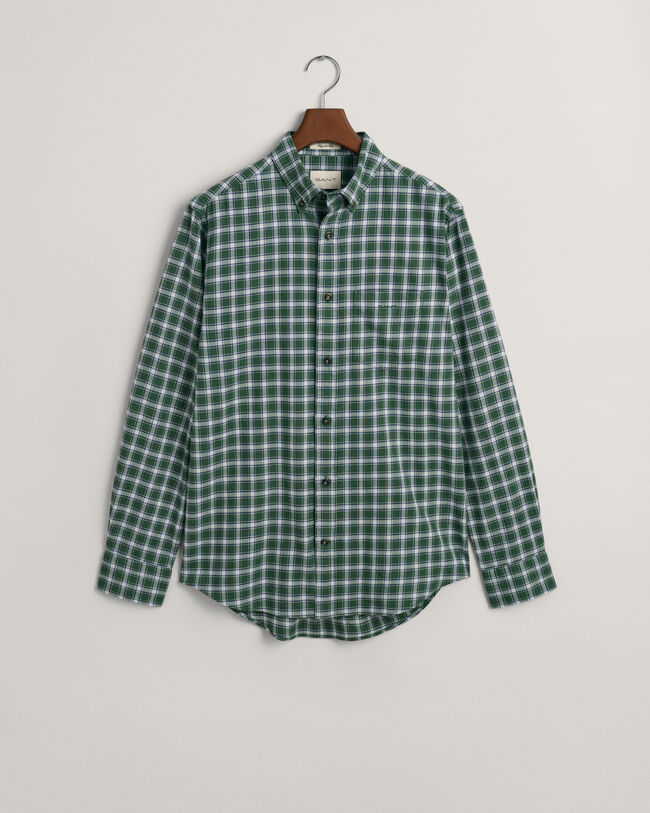 Regular fit flannelskjorte med mikrotern
