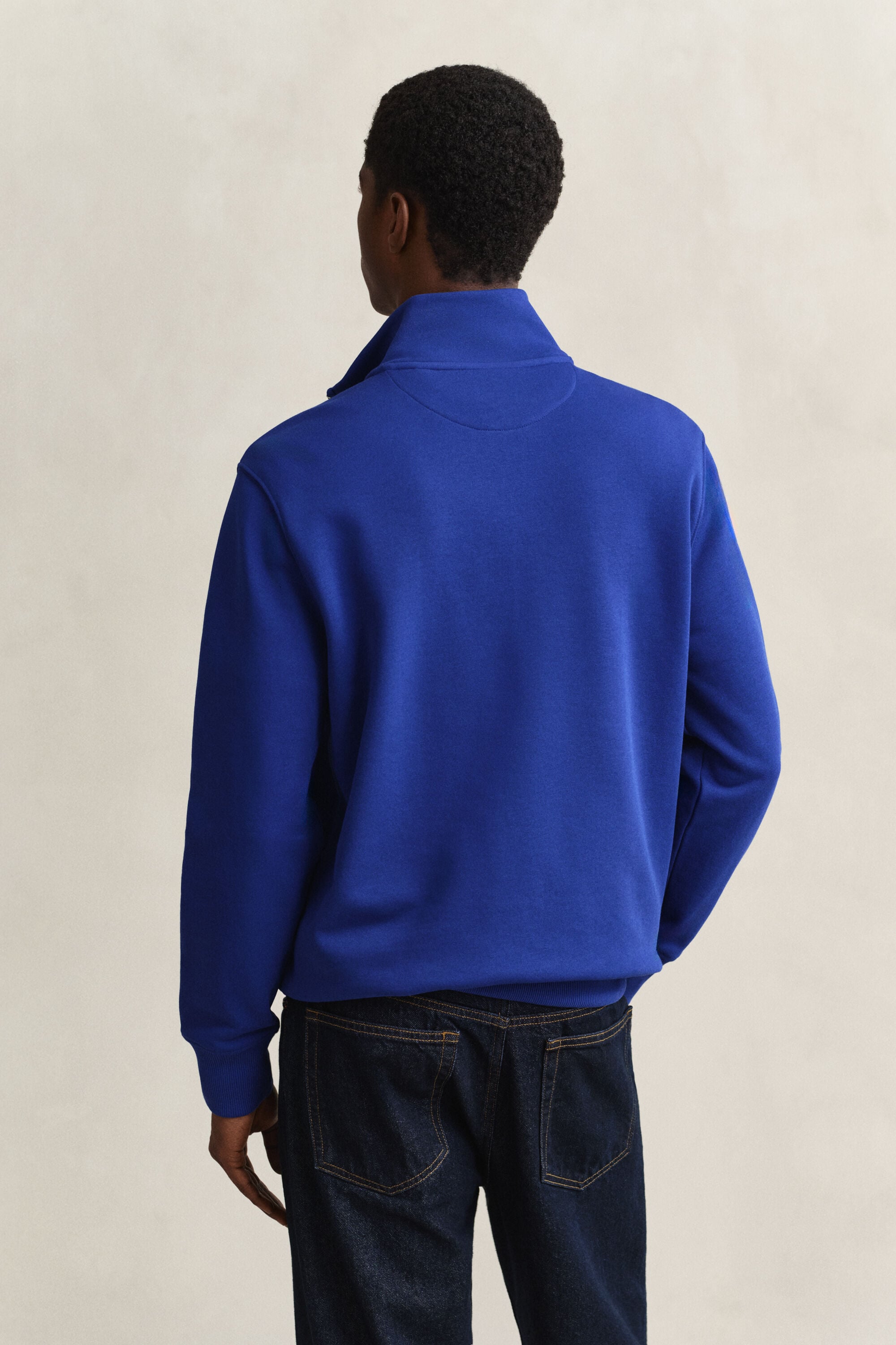 Shield sweatshirt med halv lynlås