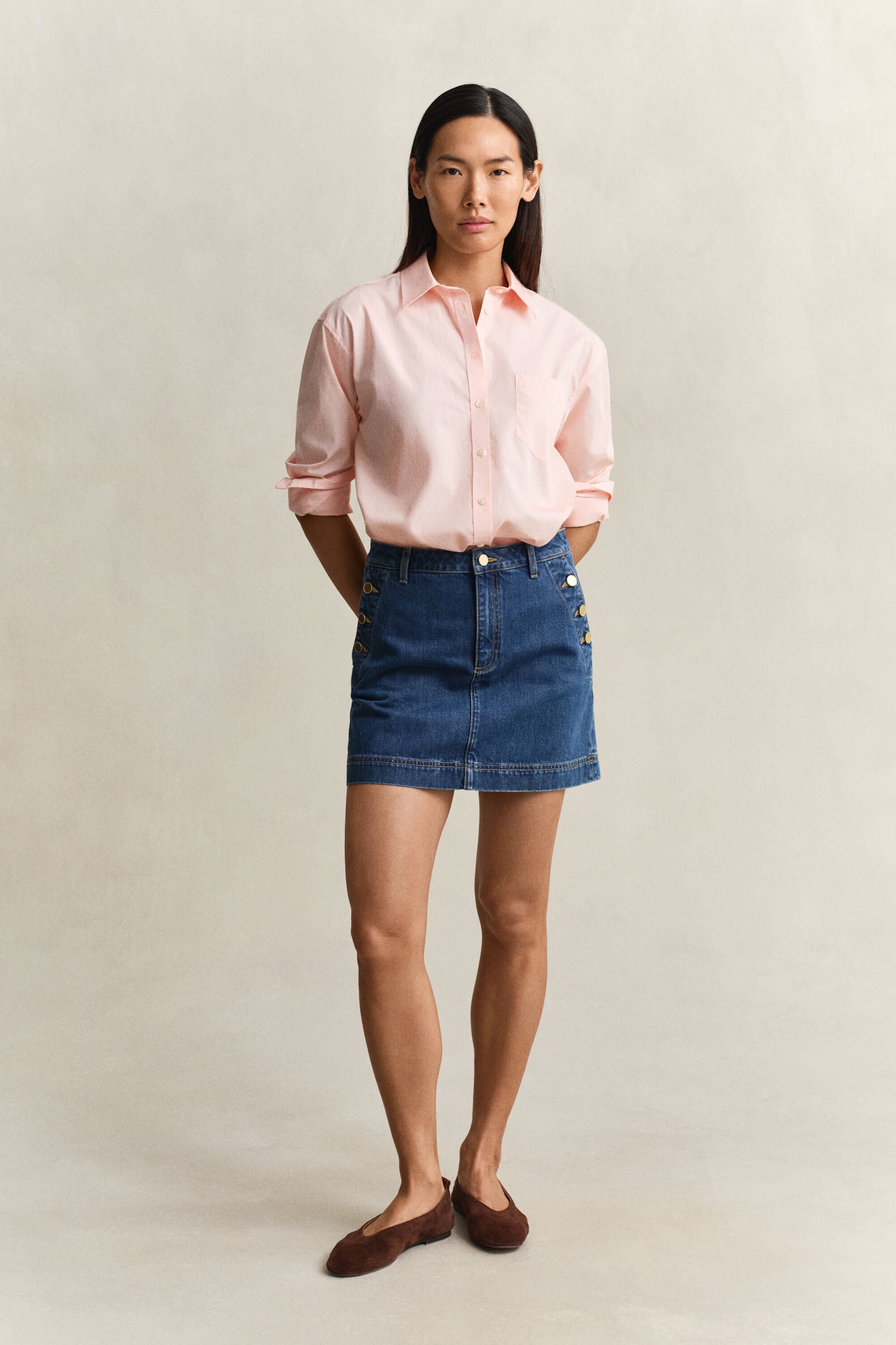 Relaxed Fit klassisk poplin-skjorte