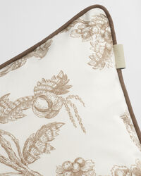 Satin pudebetræk med trætryk