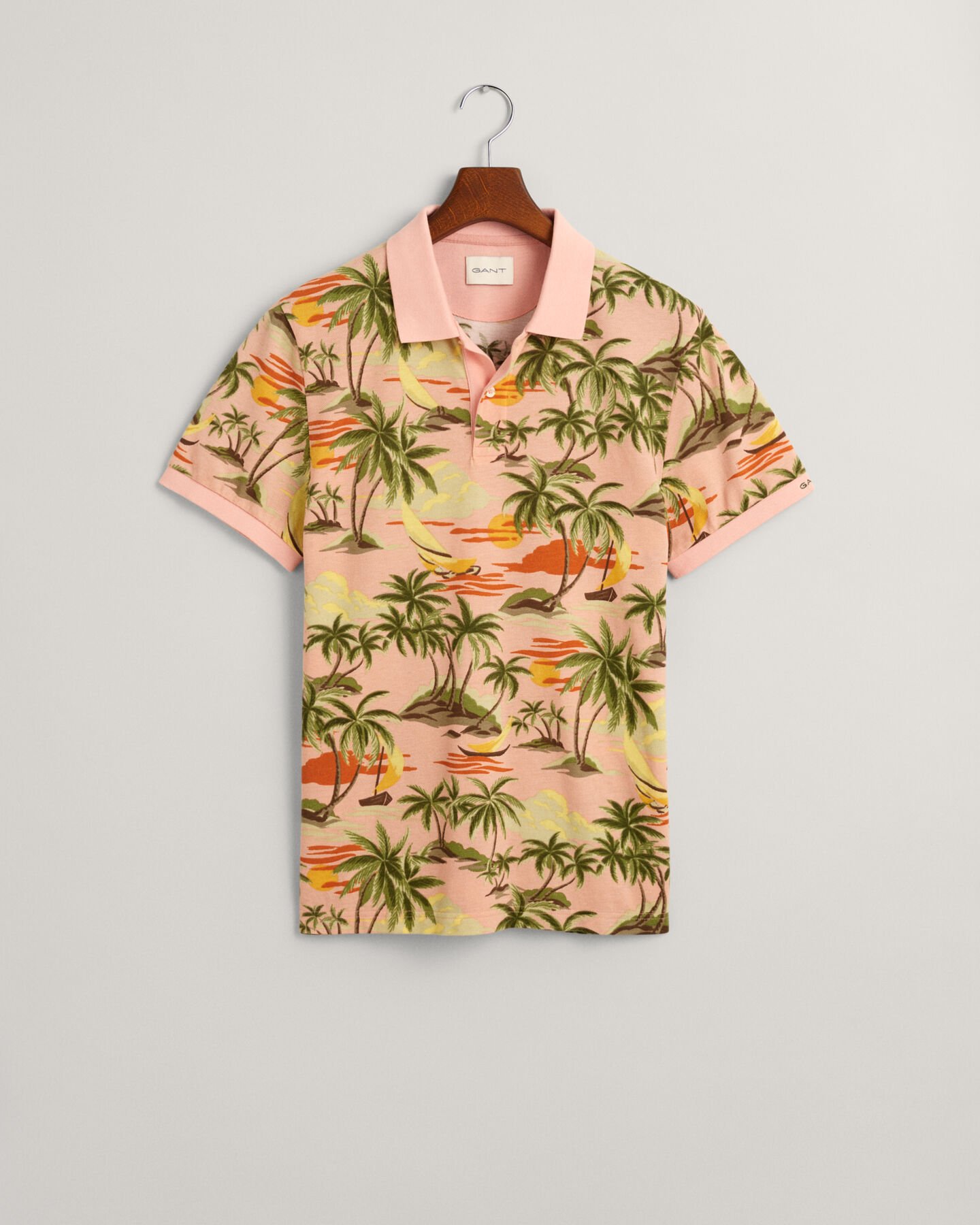 Hawaiian Print poloskjorte