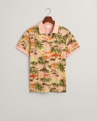 Hawaiian Print poloskjorte