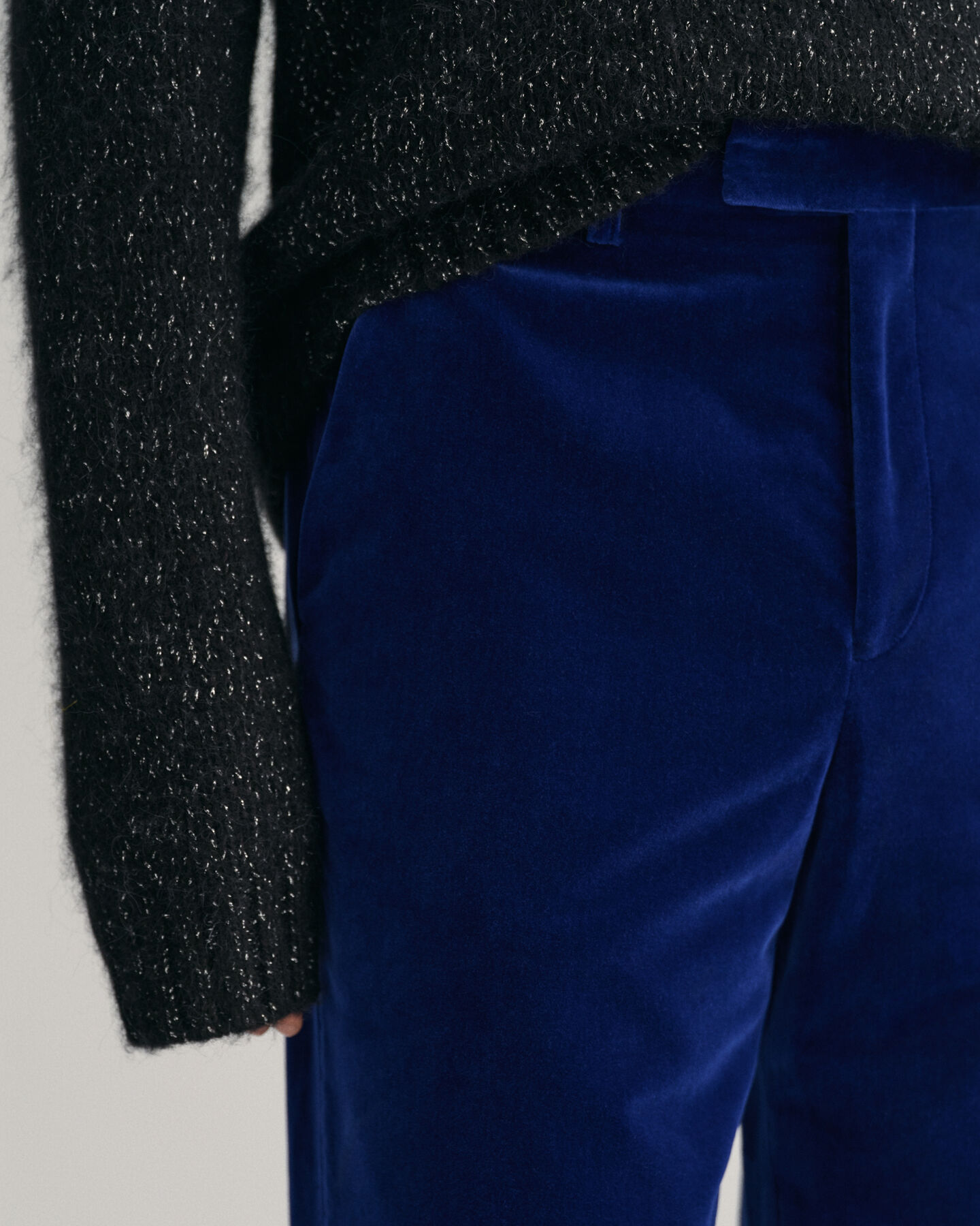 Jakkes&aelig;t-bukser i fl&oslash;jl