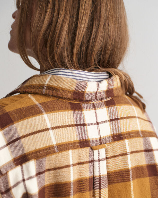 Overskjorte af ternet flannel