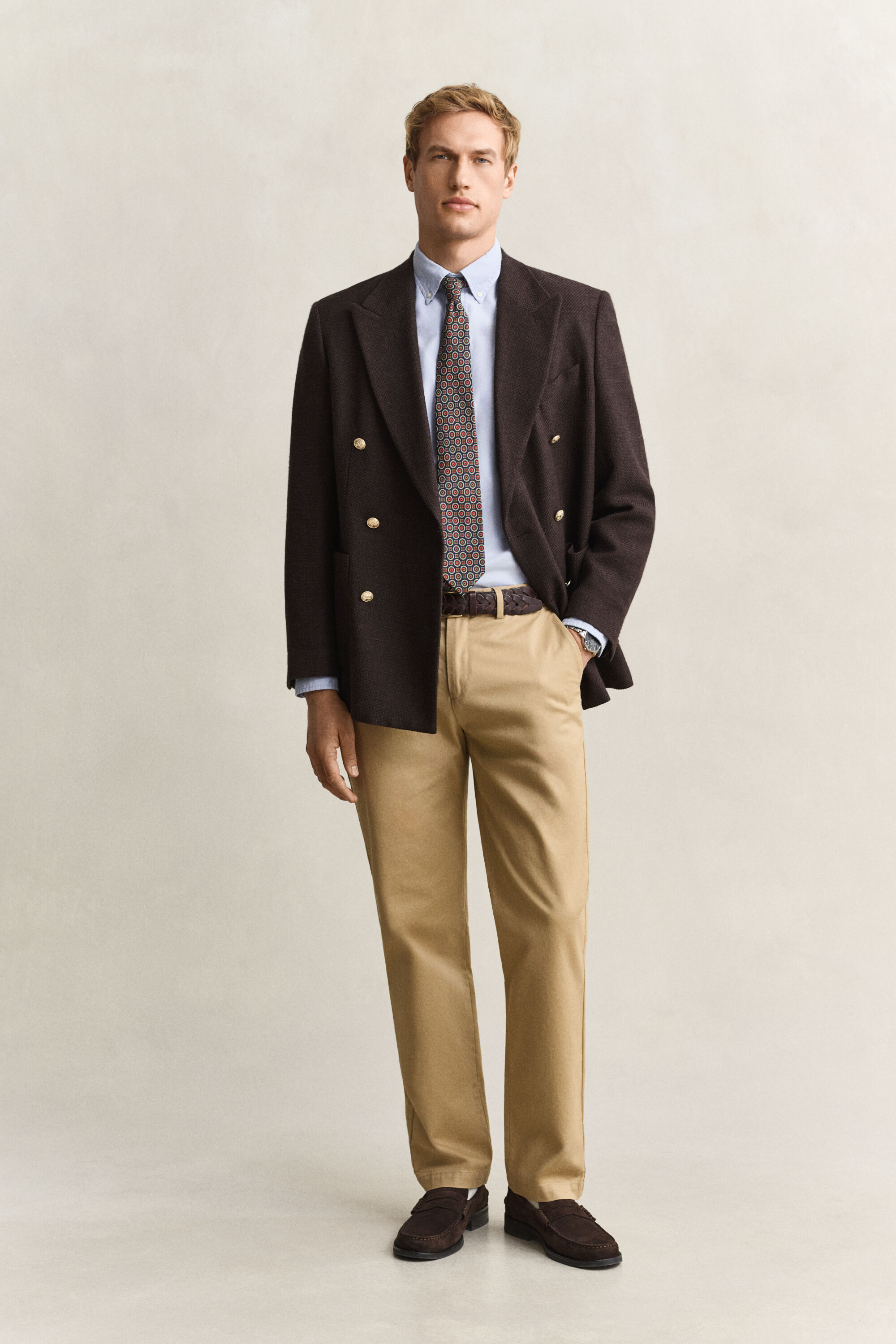 Regular fit smarte chinobukser