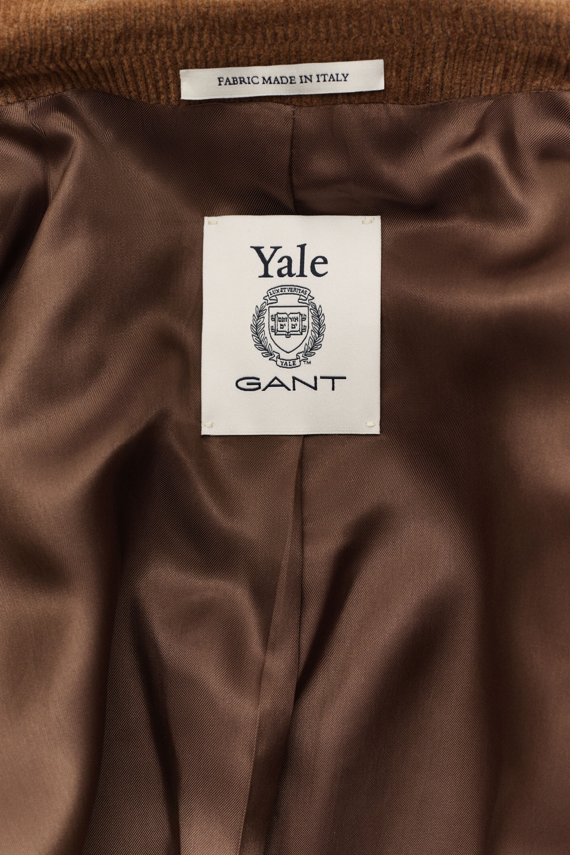 Gant x Yale blazer i jernbanefløjl af uld