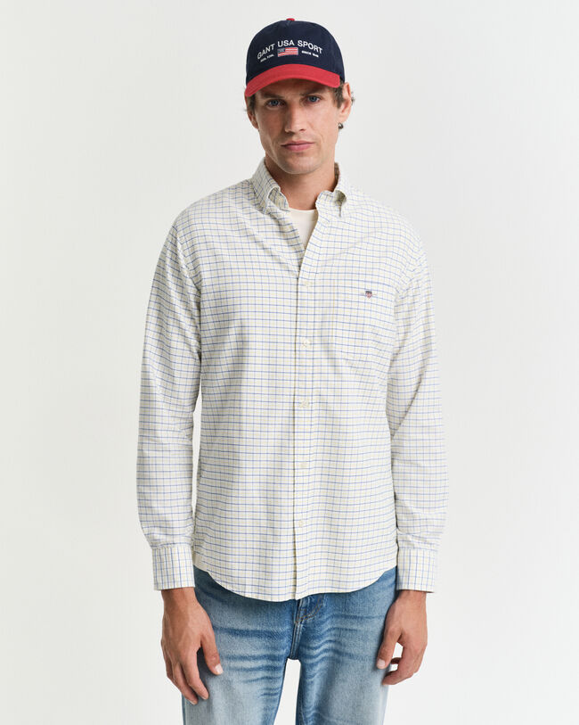 Regular fit Tattersall klassisk Oxford-skjorte