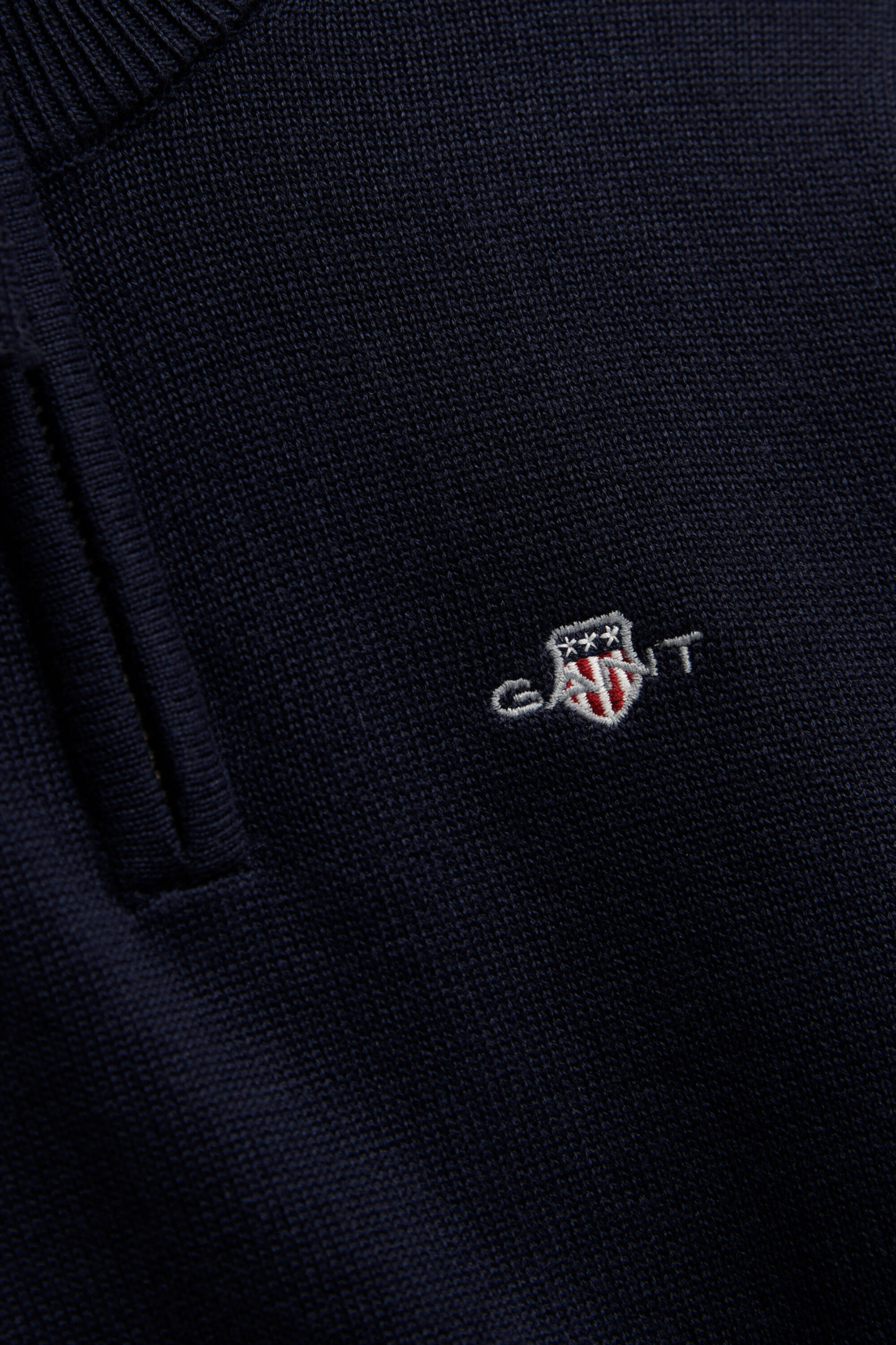 Boys Shield sweater med halv lynlås