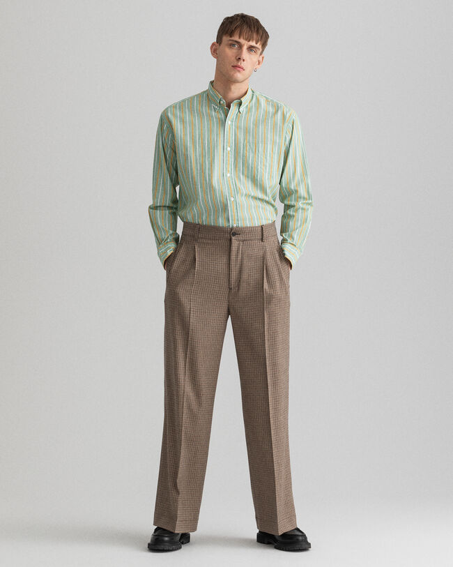 Relaxed fit skjorte af fil-&agrave;-fil