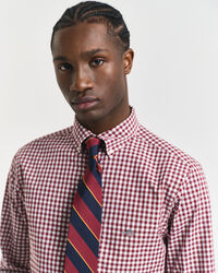 Regular fit klassisk gingham poplin-skjorte