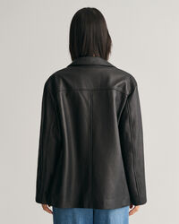 Blazerjakke af læder