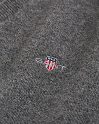 Sweater med V-hals af ekstra fin lammeuld