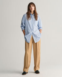 Oversized Luxury Oxford-skjorte med striber
