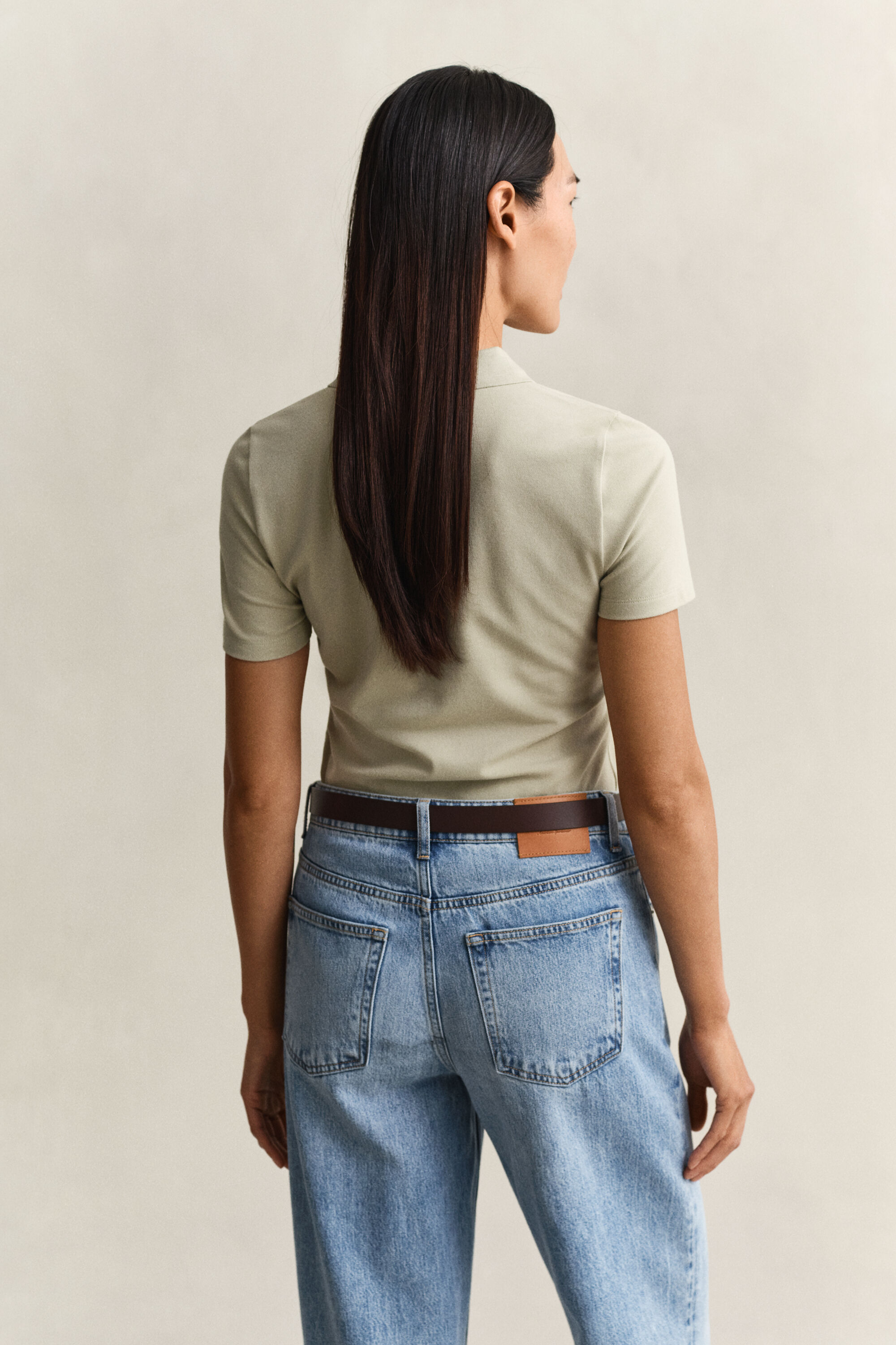 Slim fit poloskjorte