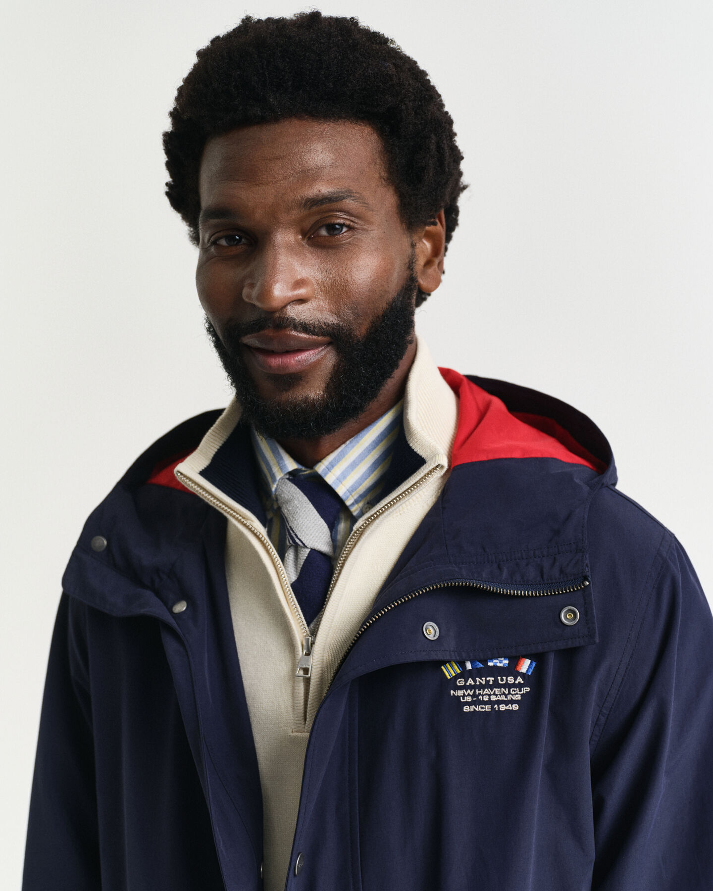 Windshielder jakke med blokke