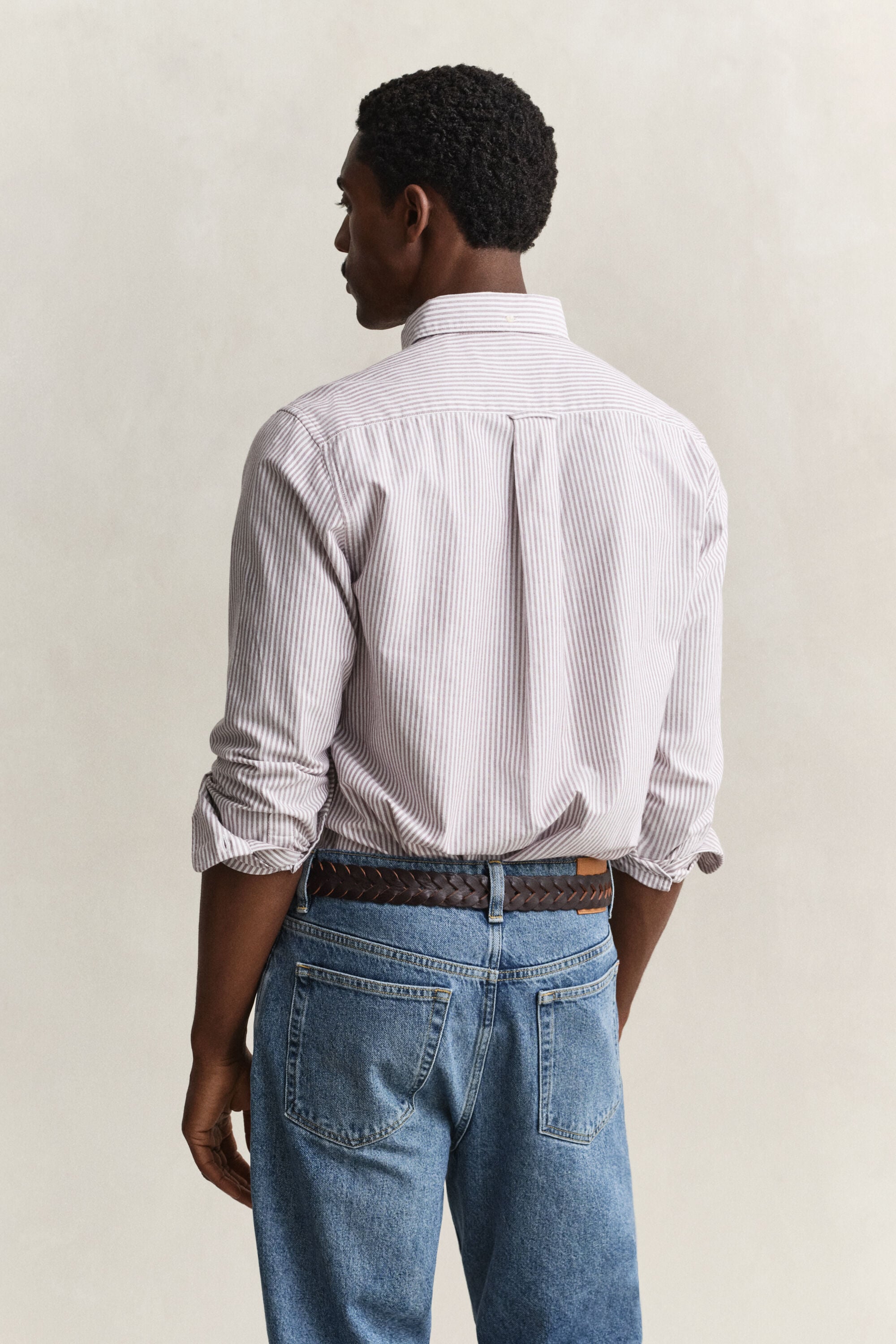 Classic Regular Oxford skjorte med striber