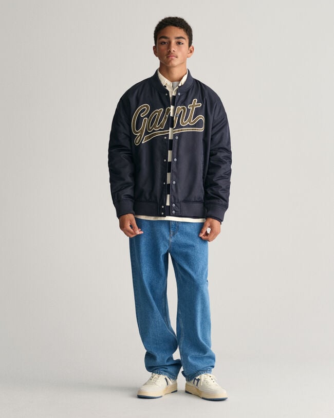 Teens Script Graphic GANT Varsity Jacket