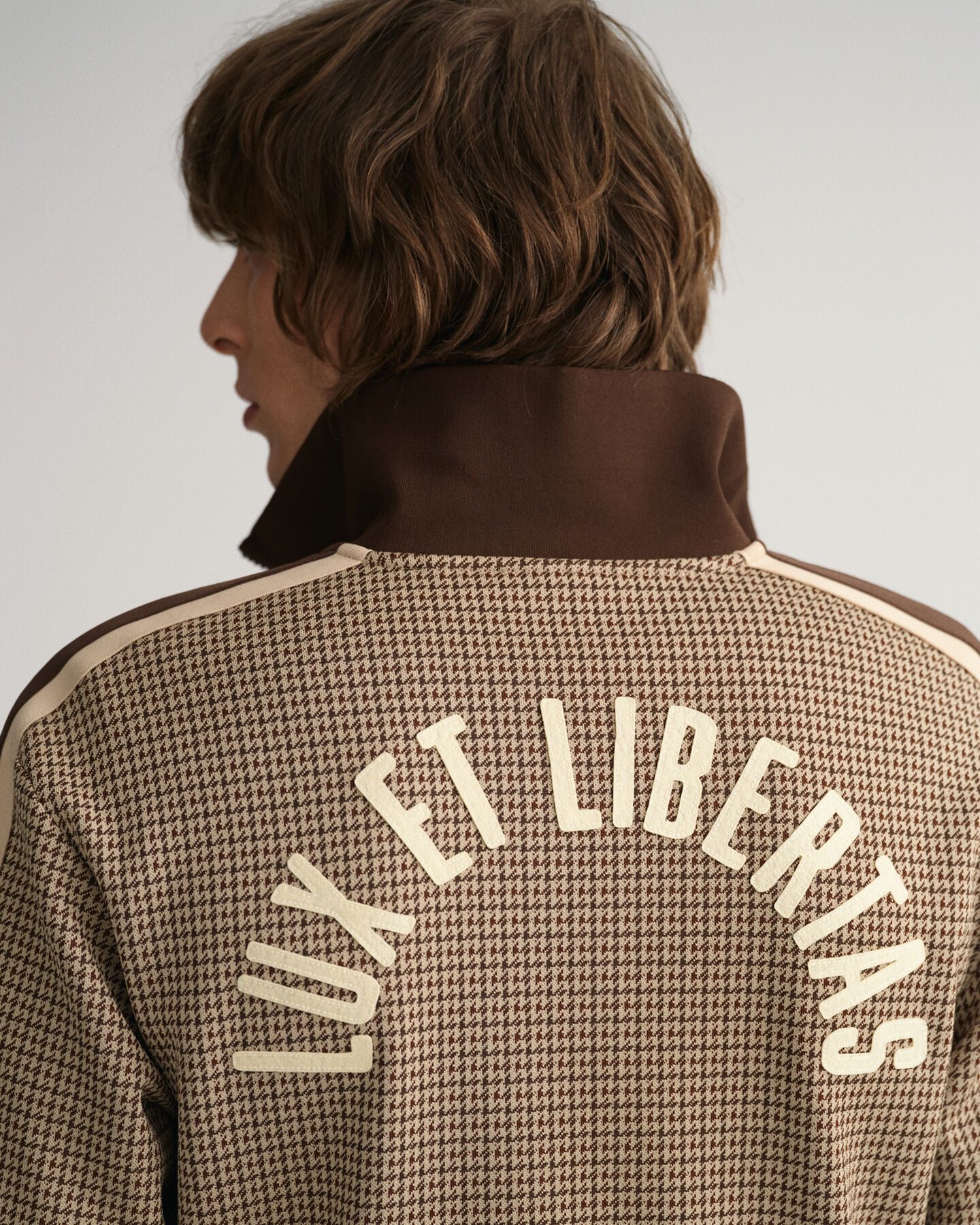 Houndstooth træningsjakke