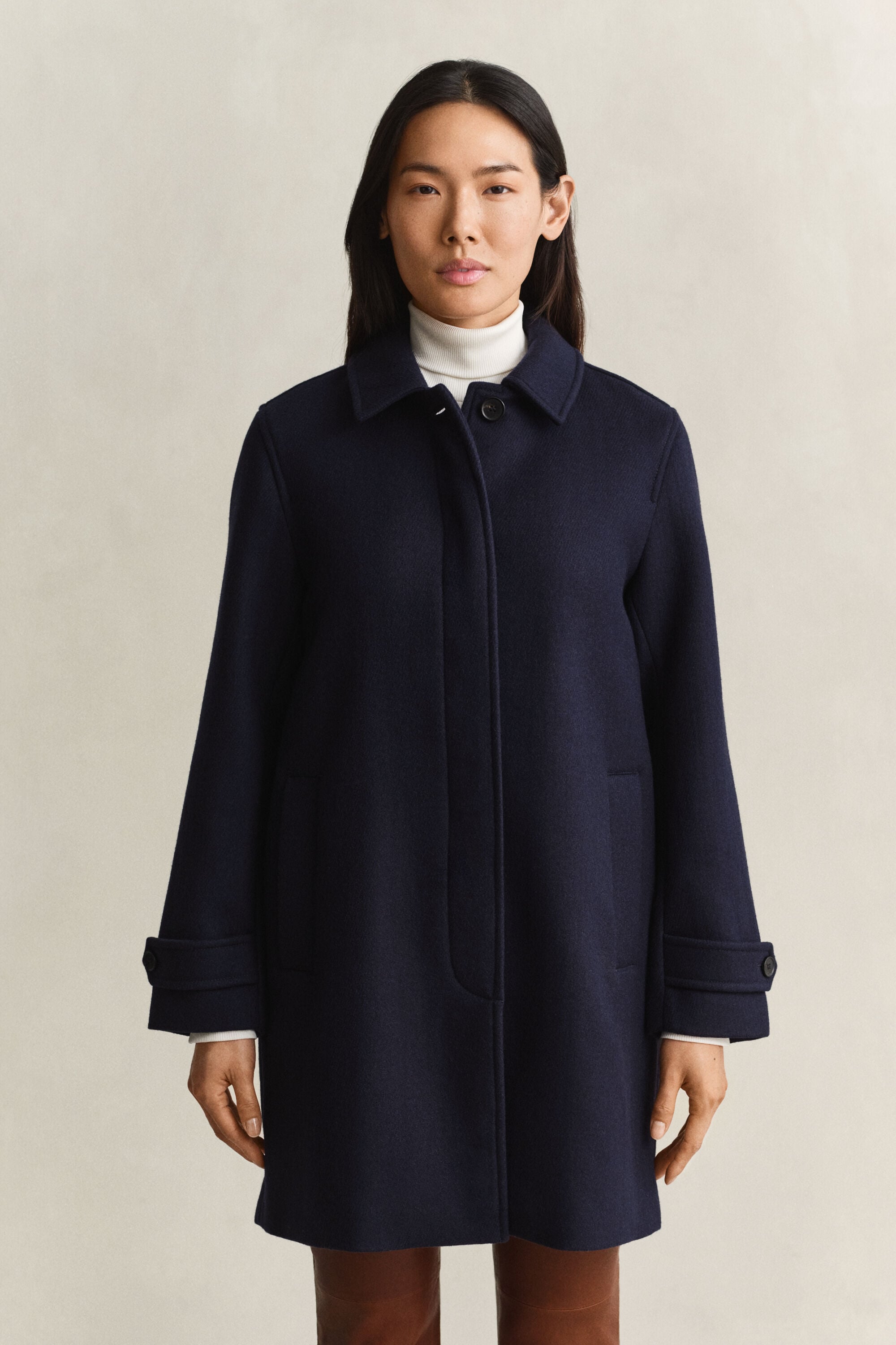Car Coat af uldblanding