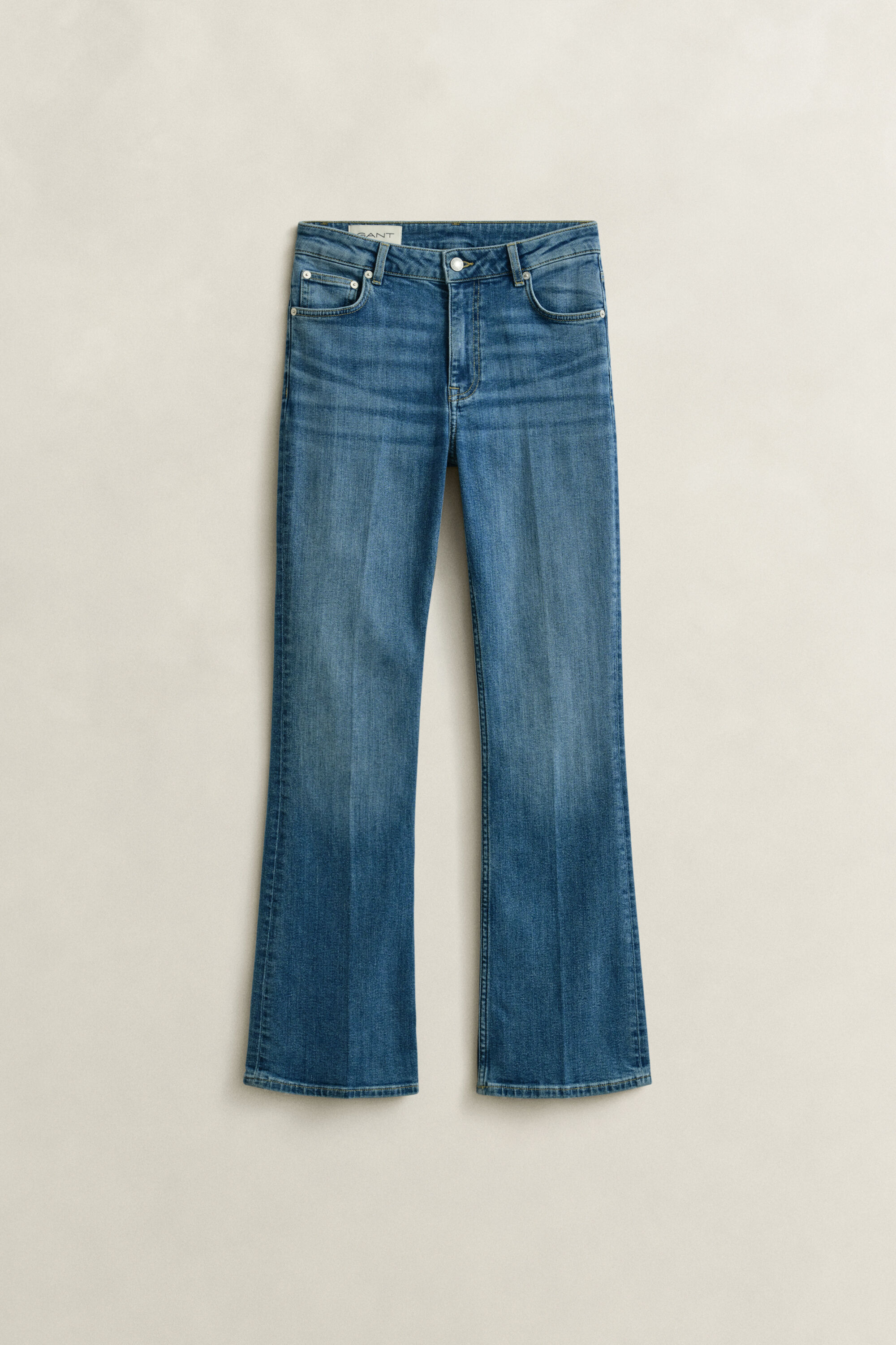 Slanke jeans med stræk og svaj