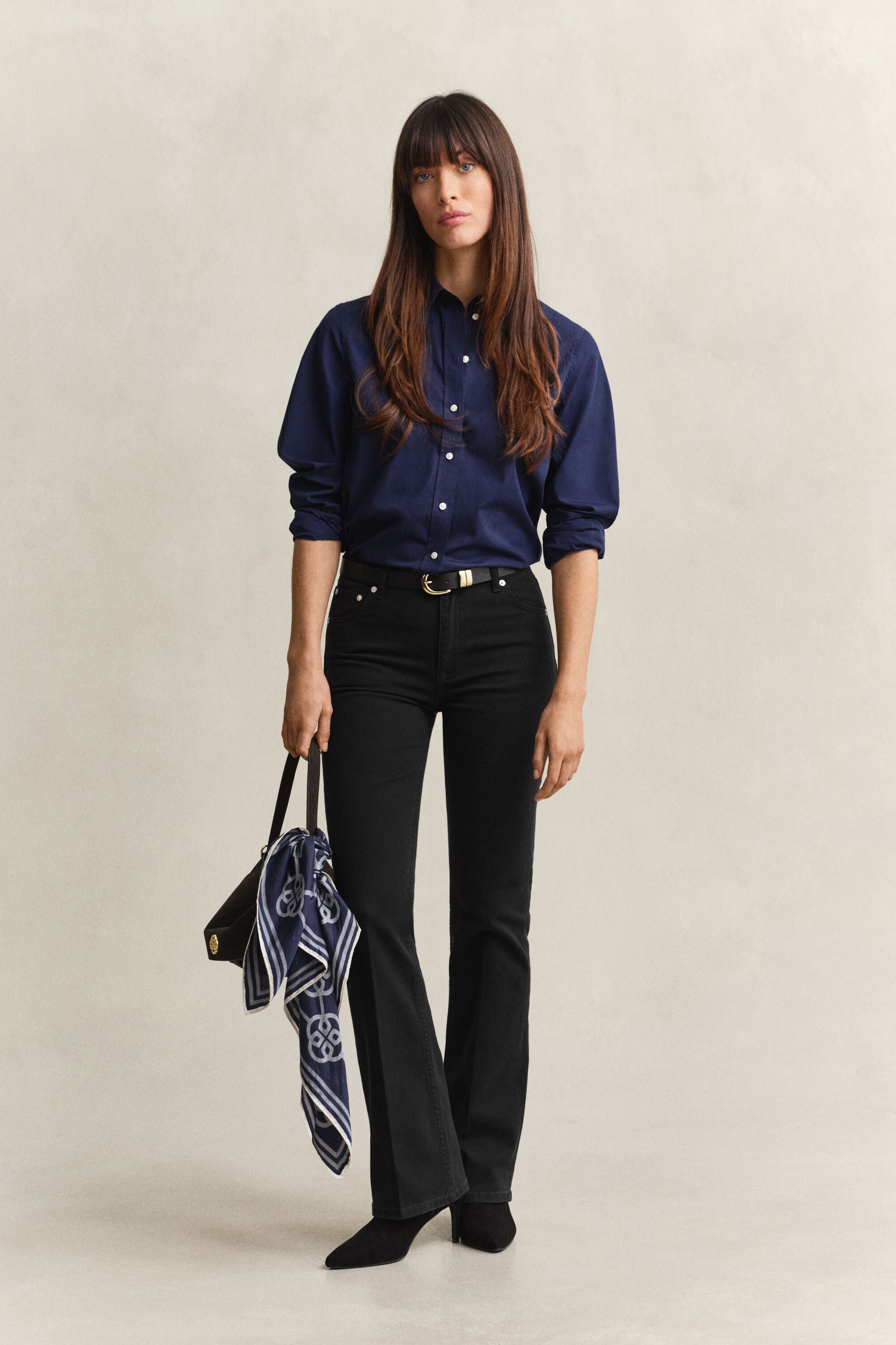 Slanke jeans med stræk og svaj