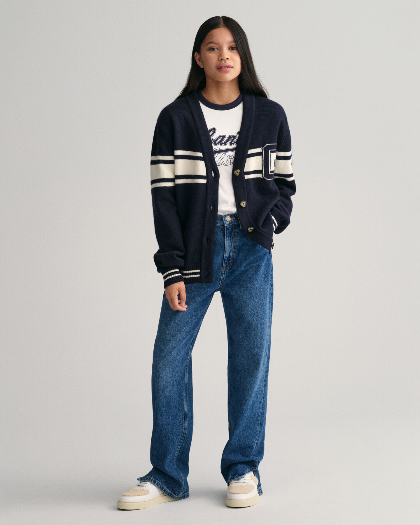 Teen Girls GANT Varsity cardigan