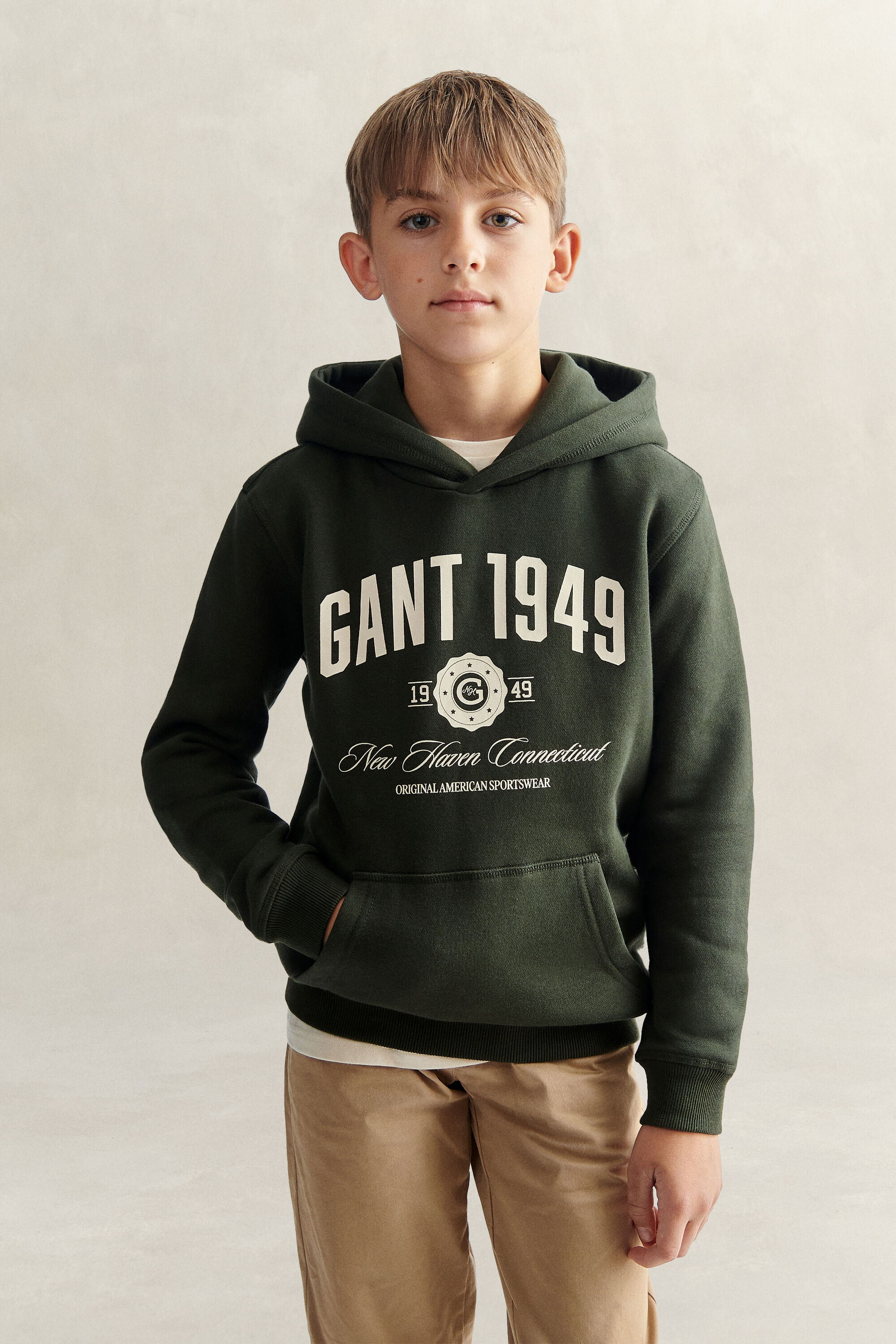 Teen Boys Collegiate hættetrøje