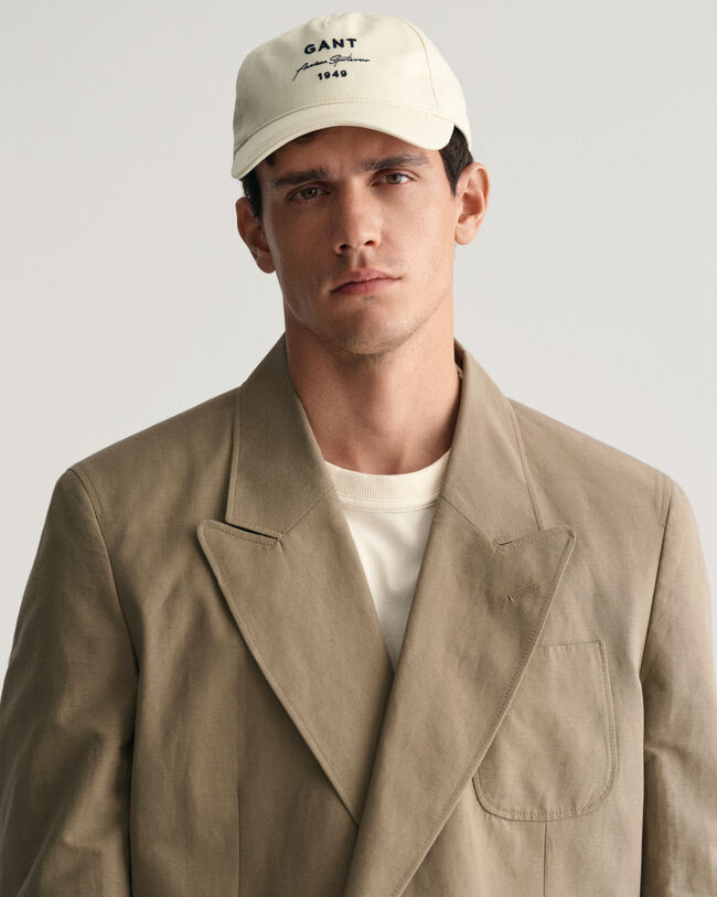 Oversized dobbeltradet Safari jakkesæt-blazer