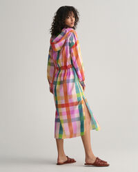 Flerternet kjole af bomuld og silke