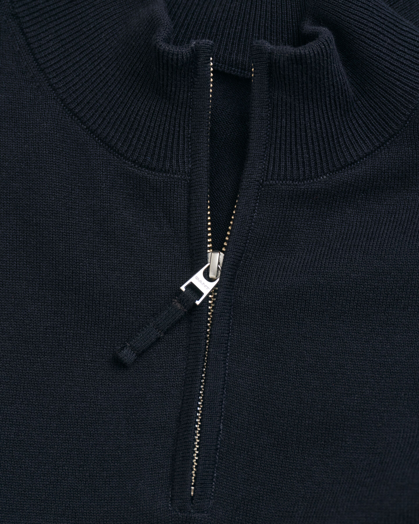 Teens Shield sweater i bomuld med halv lynlås