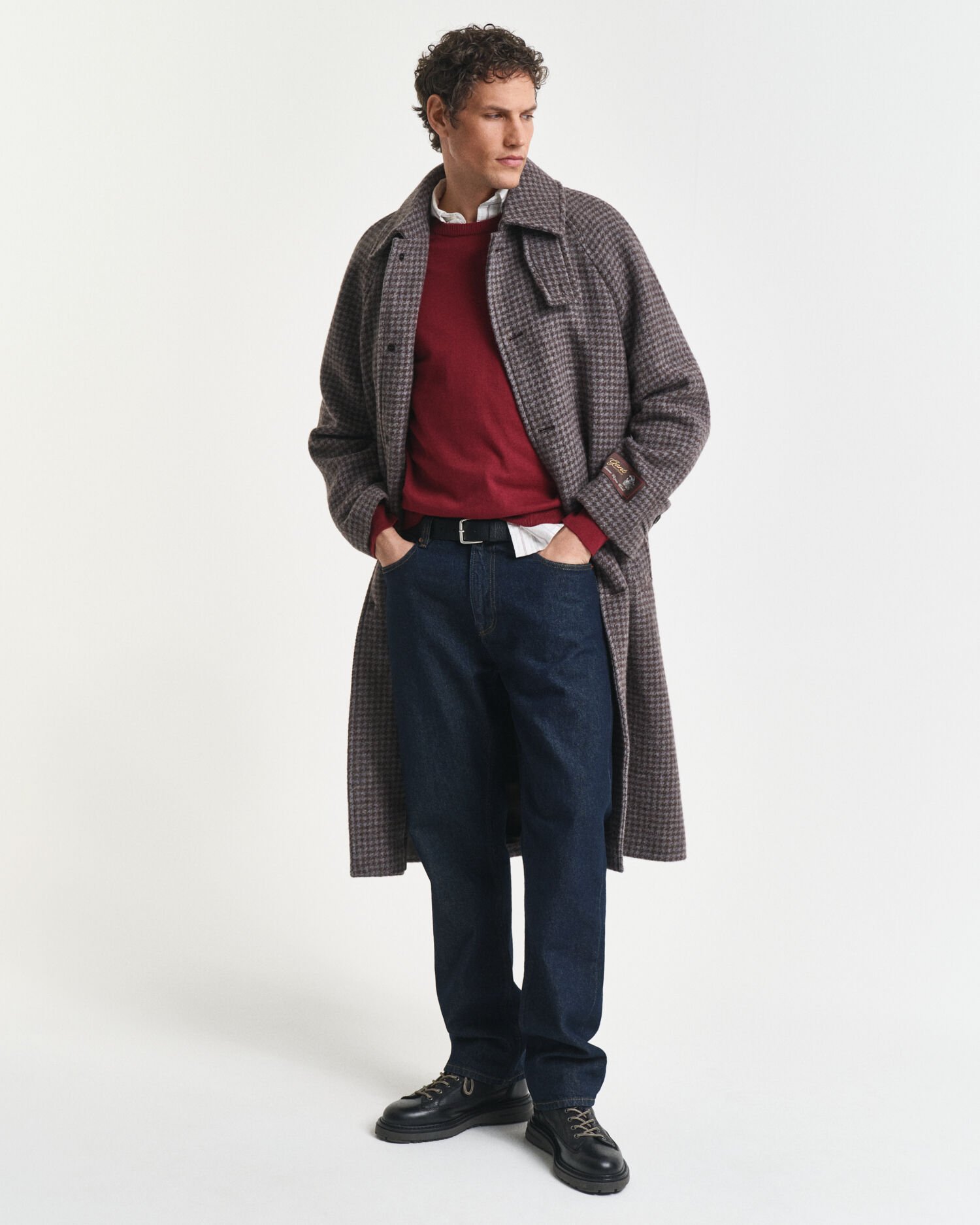 Crewneck sweater i bomuld