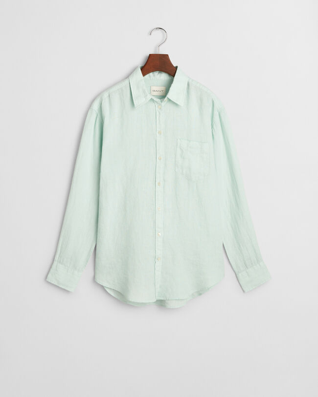 Relaxed fit hørskjorte