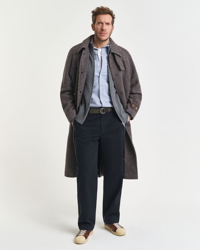 Sweater med mikrotekstur og lynlås